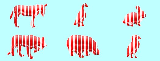 peppermint candy animals tube 6