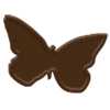 milk chocolate butterfly tube