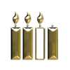 gold week 3 of Advent candles tube
