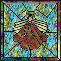 AmeriYank's stained glass angel