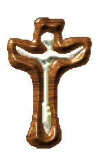 AmeriYank's risen Christ cross in wood and white tube