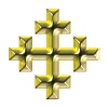 gold Christian cross tube 37