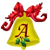 Christmas bell alphabet tube A