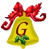 Christmas bell alphabet tube G