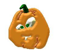 Halloween silly pumpkin tube