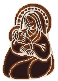madonna and child chocolate tube